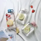 360ML Water Bottle Flat BPA Free Sport Kettle Milk Juice Drinkware Portable _yi