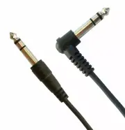 Silverline 4.5ft/1.4m 1/4 inch TRS to 1/4 Right-Angle TRS Stereo Balanced Cable