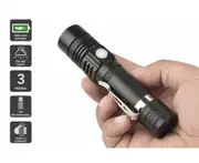 LED Spotlight Rechargeable Handle Flashlight Torch Super Bright Lamp