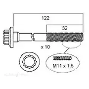 Permaseal Cylinder Head Bolt Set - HBS252