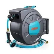 ENEACRO Retractable Garden Hose Reel with Wall Mount 1/2"×120ft with 10 Pat