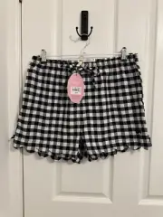Peter Alexander Gingham Pyjama Shorts - Size M