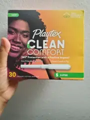 Playtex Clean Comfort Organic Regular Absorbency Tampons-Unscented-30 Count