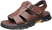 [Hhhchpm] Men's Open Toe Sandals, Non-Slip Comfortable Beach Shoes, Summer