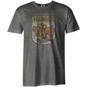 Hawthorn Hawks AFL FE1789S Mens Retro 90's Mascot Short Sleeve T Shirt New