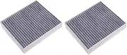 Car Air Filter Cabin Filter, for Toyota, for Corolla, E150 E15 1.3L 1.4L 1.6L 1.8L 2007-2013 Filter 178010T020 8713930040 Air Filter Activated Carbon Pollen Cabin(Black 2 Pcs Cabin Filter)