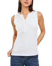 Rails Mayla Sleeveless Henley Top