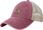 [Generic] National Emblem of Canada Cowboy Mesh Baseball Cap for Canadians Man Woman Outdoor Adjustable Denim Hat