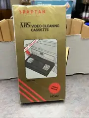 Spartan by HI TECH VHS VCR Video Cleaning Cassette WET TYPE HC-8V NEW SEALED