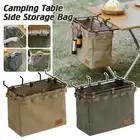 Camping Table Side Storage Bag Foldable Canvas Storage Bag Picnic Convenient Bag