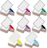 Crtiin 40 Pcs Dry Erase Paddles Auction Paddles Mini Dry Erase Board Small Handheld Double Sided Whiteboard Quick Response Answer Board for Student, Teaching, Bidding, Voting, Classroom, Bridal Shower