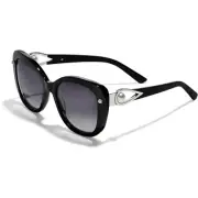 NWTag Brighton CHARA ELLIPSE Black Silver Pearl Sunglasses UVA/UVB