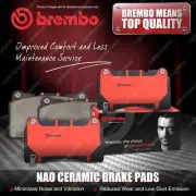 4pcs Rear Brembo NAO Ceramic Brake Pads for Honda Odyssey RC1 RC2 RC4 RL5 Pilot (for: Honda)