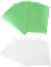 uxcell 60 Sheets Vellum Paper 8.5x11inches, Printable Translucent Paper 100GSM Colored for Invitations Laser Inkjet Printing Card Making Crafting Wedding Tracing, Green/White