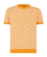 Orange cotton pullover IT48 Nude