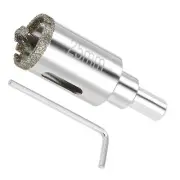 Diamond Hole Saws Glass Drill Bits 25mm with Center Guide Drill Bit Zinc Plated