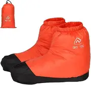 Kcolly Waterproof Down Slipper Boots Lightweight Down Socks Stuffed Booties Down Feet Covers