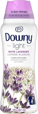 Light Laundry Scent Booster Beads for Washer, White Lavender, 20.1 Oz, with No H