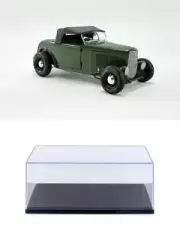 DIECAST CAR W/DISPLAY CASE 1932 FORD ROADSTER OLIVE DRAB ACME A1805018 1/18