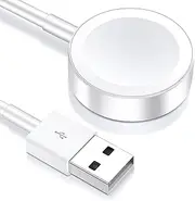 [YOZYU] 2025 Upgraded for Apple Watch Charger Magnetic Fast Charging Cable Portable Magnetic Wireless Charging Compatible with Apple Watch Series Ultra/10/9/8/7/6/SE/SE2/5/4/3/2/1(3.3FT/1m)