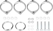 XTevu Rusted Exhaust Flange Muffler Back Box Repair Clamp Brackets for E46 M3, Exhaust Flange Repair Kit with Exhaust Bolts Nuts Exhaust Flange Brackets