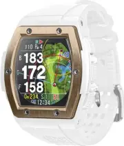 Shot Navi Crest (Shot Navi) White x Rose Gold GPS Golf Navigation Golf Rangefind