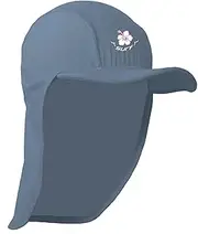 [Kidz Swimmers] Girls Sun Protection Legionnaire Cap UPF 50+ Faded Denim