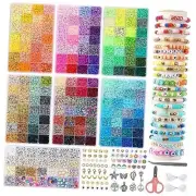 22000pcs, Clay Beads for Bracelet Making Kit, 176 Colors Flat Heishi Beads