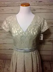 Dessy Collection By Vivian Diamond Formal Dress Ladies Sz.12 Ivory NWT