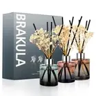 3 Pack Reed Diffuser, Oil Diffuser Sticks, Fresh Linen, Eucalyptus&Wild Mint,...