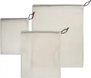 STEPHANIE ALEXANDER Produce Bags Assorted Set/3, Natural, SA0139