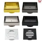 Small Smart Square SUS Tile Insert 50/80mm Waste Outlet Floor Drain Shower Grate