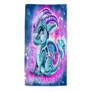 Kids Fantasy Art Aquarius Lil Dragon Beach Towels Medium Large Extra Large