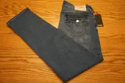 NWT MENS TRUE RELIGION JEANS Multiple Sizes Geno SN Flap Slim Medium Autumn Wash
