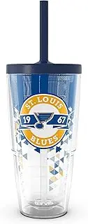Tervis NHL St. Louis Blues - Shatter Made in USA Double Walled Insulated Tumbler Travel Cup Keeps Drinks Cold & Hot, 24oz with Straw Lid, Classic