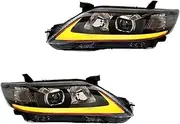 Compatible With TOYOTA CAMRY 2009-2011 HEAD LAMP(USA TYPE) Headlights DRL Day Running Light LED Fog Lights Car Accessory Head Lamp