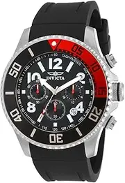 [Invicta] Men's Pro Diver 48mm Stainless Steel and Polyurethane Chronograph Quartz Watch, Black (Model: 15145, 13730, 13729)