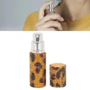 10ml Refillable Perfume Bottle Rhinestone Decor Leopard Print Empty Spray Bo MGR