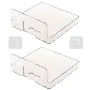 2x Storage Bracket Holder Shock-proof Router Tv Box Wall-mounted Kit Universal