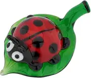 [Glass Of Venice] Murano Glass Ladybug on Leaf