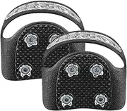 [Generic] Ice Cleats for Shoes,Anti-Slip Stainless Steel Gripper Spike Snow Shoe Ice Cleats - Snow Grips Reflective Climbing Crampons with 5Spikes Traction for Climbing