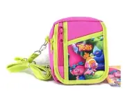 Trolls Poppy Green Travel Camera Pouch Bag Wallet Purse with Shoulder Strap