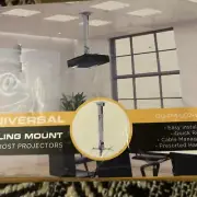 QualGear QG-PM-002-WHT Universal Projector Ceiling Mount, White