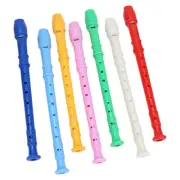 7 Pcs Children's Clarinet Flute Instrument Soprano Recorder for Practice