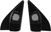 Car Door Panel Audio Horn Cover Tweeter Triple-Cornered Speaker Loudspeaker Cover Trim Fit for Nissan March 2011