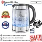 NEW 1.7L Russell Hobbs Brita Filter Glass Electric Clear Kettle Hot Water Heater
