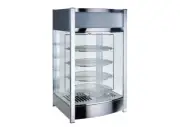 NEW 18" Electric Heated Pizza Warmer Pretzel Glass Display Case Winco EDM-2 9969