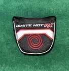 NEW Odyssey White Hot RX Mallet Putter Golf Head Cover Hook&Loop Close Red Black
