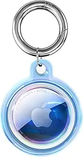 IPX8 Waterproof for Apple for Airtag Holder, for Airtag Keychain, for Air Tag Case GPS Item Finders Accessories, Anti-Scratch Full Body Protective for Air Tags Holder, Blue Colorful