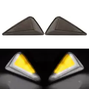 Motorcycle Flush Mount LED Turn Signal DRL Blinker Light Indicator Amber&White